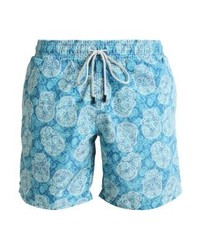 Short de bain imprimé cachemire turquoise Sundaze
