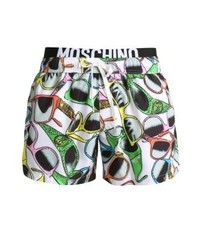 Short de bain imprimé multicolore Moschino