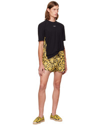 Short de bain imprimé noir Versace Underwear