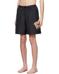 Short de bain imprimé noir Versace Underwear