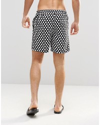 Short de bain imprimé noir Jack and Jones