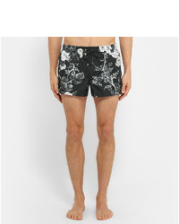 Short de bain imprimé noir Dolce & Gabbana