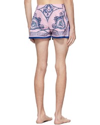 Short de bain imprimé rose Versace Underwear