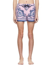 Short de bain imprimé rose Versace Underwear