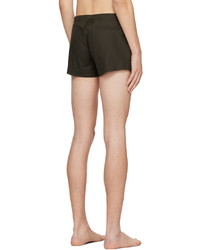 Short de bain marron foncé Meta Campania Collective