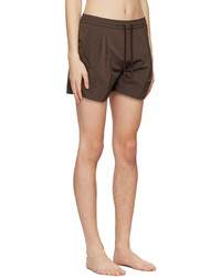 Short de bain marron Recto