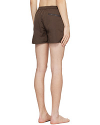 Short de bain marron Recto