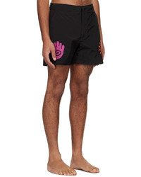 Short de bain noir DOUBLE RAINBOUU