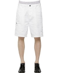 Short déchiré blanc