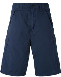Short en coton bleu marine Armani Jeans