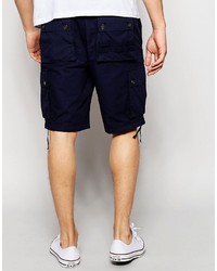 Short en coton bleu marine Pretty Green