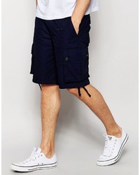 Short en coton bleu marine Pretty Green