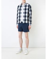 Short en coton bleu marine Kent & Curwen