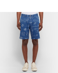 Short en coton imprimé bleu Faherty