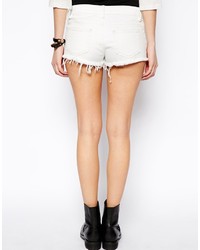 Short en denim blanc Asos