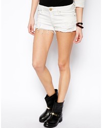 Short en denim blanc Asos