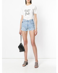 Short en denim bleu clair Chiara Ferragni