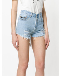 Short en denim bleu clair Chiara Ferragni