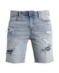 Short en denim bleu clair Abercrombie & Fitch