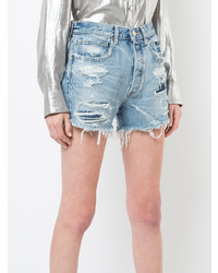 Short en denim bleu clair Moussy Vintage