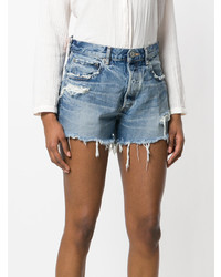 Short en denim bleu clair Moussy Vintage