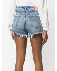 Short en denim bleu clair Moussy Vintage