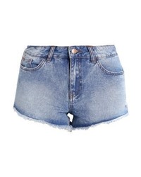 Short en denim bleu clair New Look