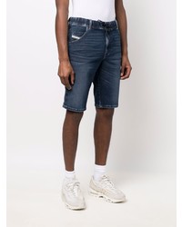 Short en denim bleu marine Diesel