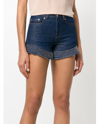 Short en denim bleu marine RED Valentino