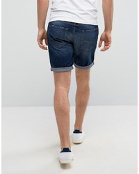 Short en denim bleu marine Jack and Jones