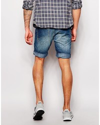 Short en denim bleu Blend of America