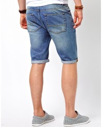 Short en denim bleu Asos