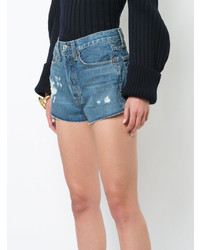 Short en denim bleu RE/DONE