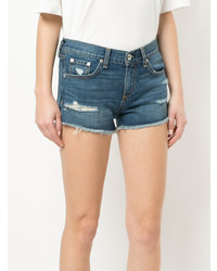 Short en denim bleu rag & bone/JEAN