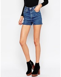 Short en denim bleu Asos