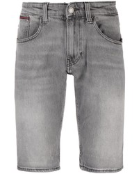 Short en denim brodé gris Tommy Jeans
