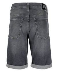 Short en denim gris foncé Calvin Klein Jeans