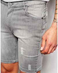 Short en denim gris Brave Soul