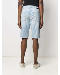 Short en denim imprimé bleu clair Tommy Jeans