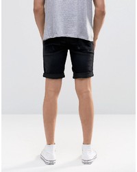 Short en denim noir Blend of America