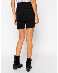 Short en denim noir Asos