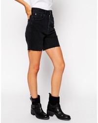 Short en denim noir Asos