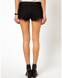 Short en denim noir Asos