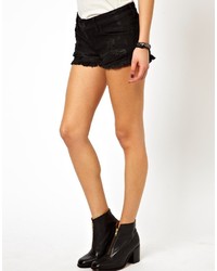 Short en denim noir Asos