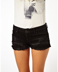 Short en denim noir Asos