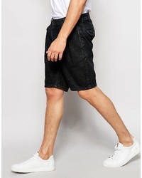 Short en denim noir Asos