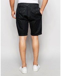 Short en denim noir Asos