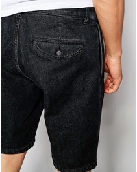 Short en denim noir Asos