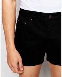 Short en denim noir Asos