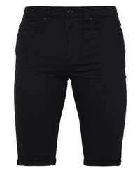 Short en denim noir New Look
